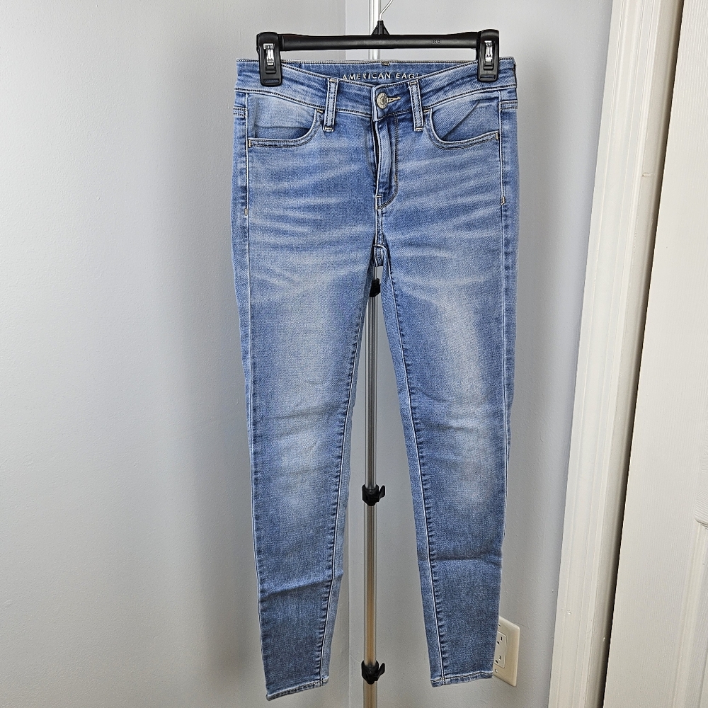 American Eagle Women's Blue Jeans Jeggings